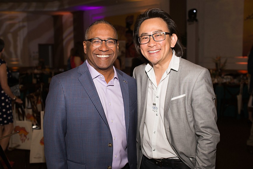 Make-A-Wish Southern Florida CEO Norm Wedderburn and Tom Doan