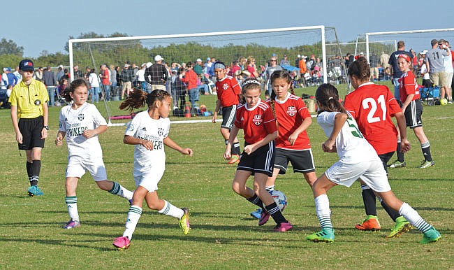 The Florida Youth Soccer Association welcomed hundreds of youth players to Premier Sports Campus Jan. 28-29 for the associationâ€™s Commissioners Cup tournament.