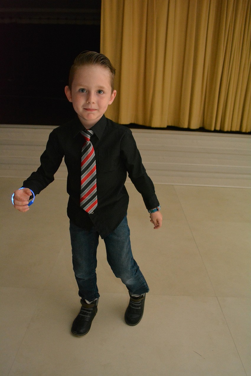 Zachary McLaughlin cannot keep off the dance floor.