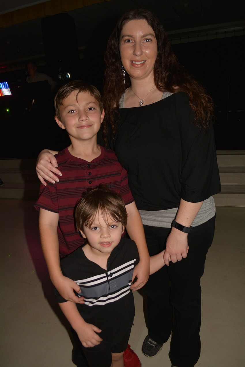 Three-year-old Nathan Brandolino got to attend with his older brother, Darren, 11, and mom, Christy.