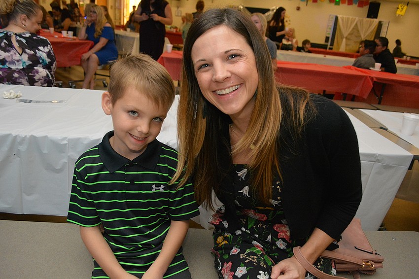 Six-year-old Cash  Pippin attended the dance for the second year, this time as a kindergartner, with his mom, Shannon.