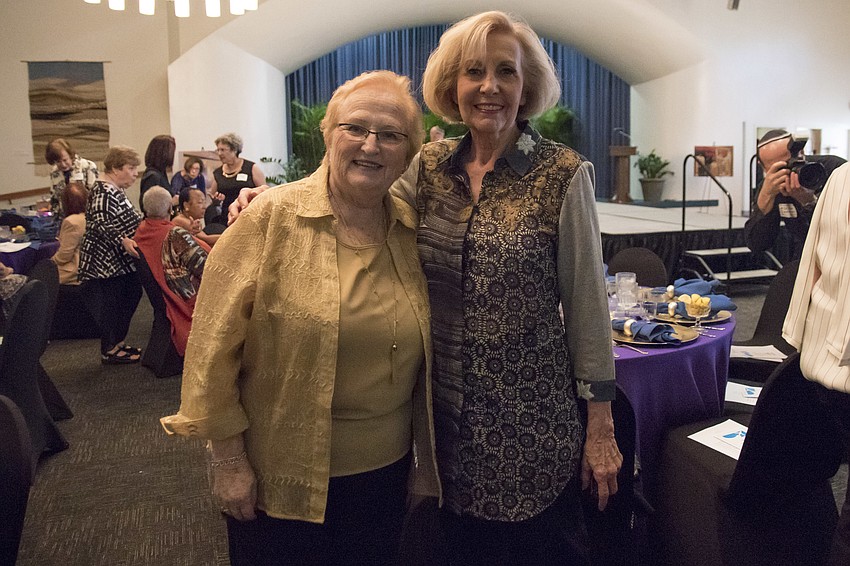 Event co-chair Hannah Puckhaber and Sue Rosin