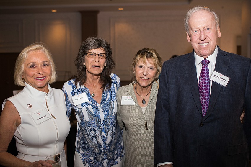 Hope Byrnes, Kathy Scott, Julie Baker and James E. Duffy