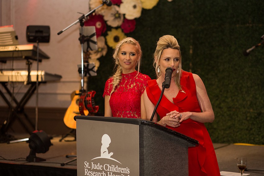 Co-Chairwomen Ashley Dooley and Montana Taplinger welcome guests.