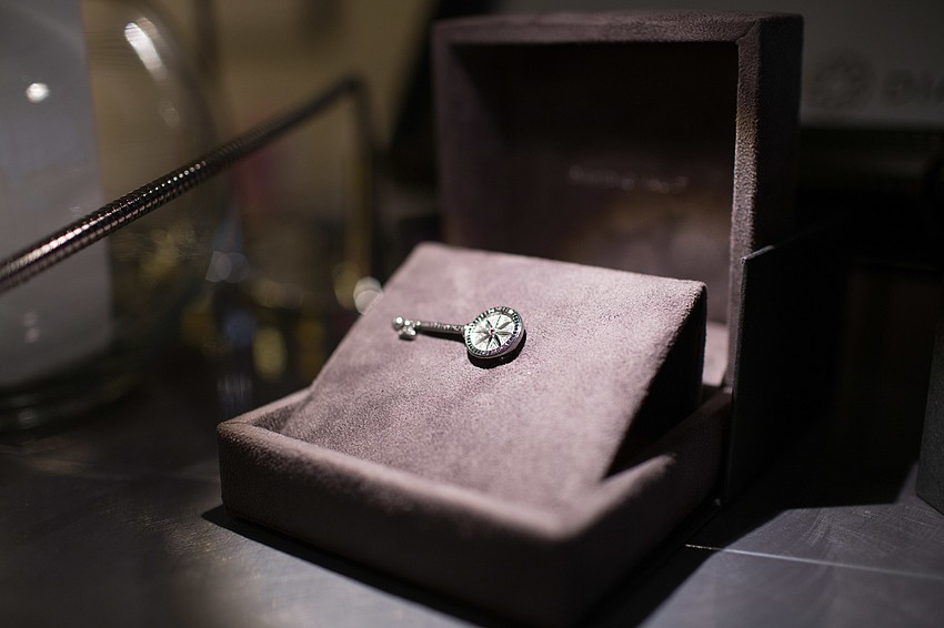 This gold and diamond key from Diamond Vault was the door prize for the night.