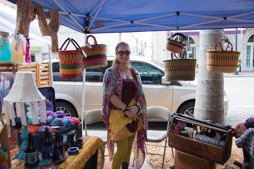 Textile artist Cathy Snyder offers a diverse selection of household decor.