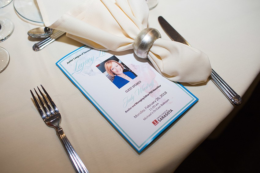 The guest speaker for the luncheon was Judy Woodruff.