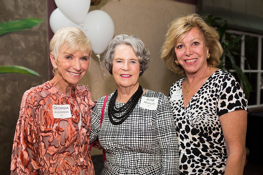 Georgia Anderson, June Morgan and Chris Andrews