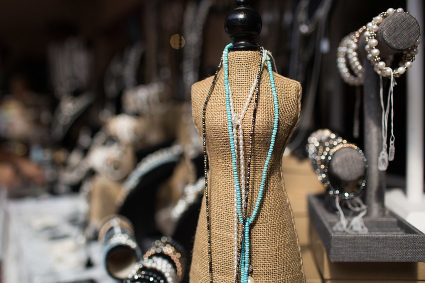 Jewelry was available for purchase.