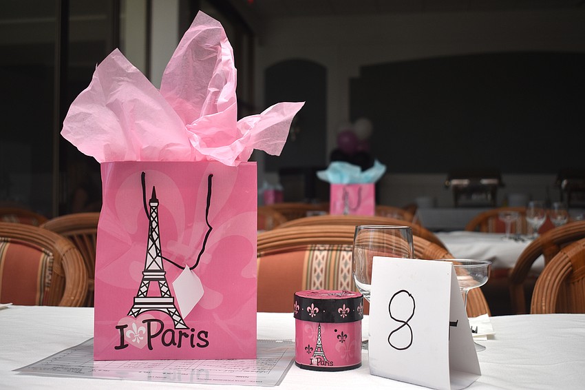 The fashion show theme was “Springtime in Paris.”