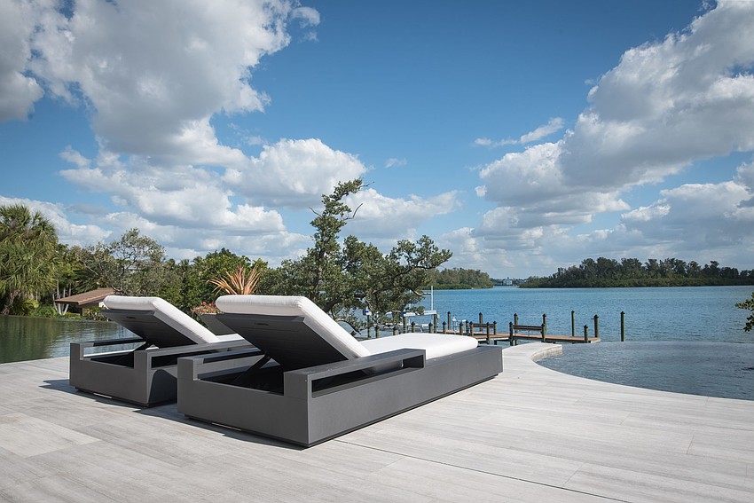 There are more than 700 feet of water frontage on the parcel.