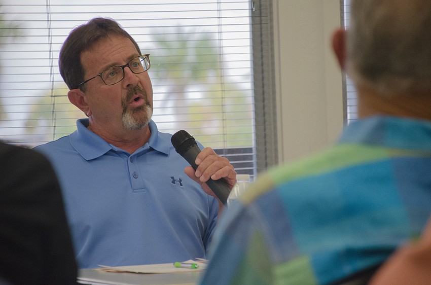 District three candidate John Weber stuck to his campaign message: Stop development of the island.