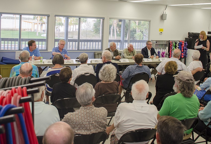 More than 30 people attended the Longboat Observer commission candidate forum.