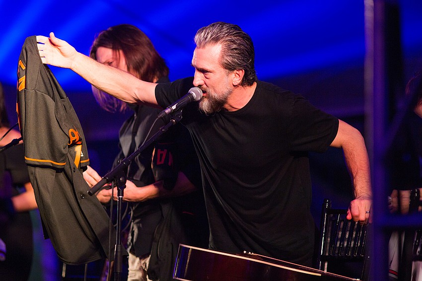 The performers each received an Orioles jersey with their last name on the back after the show.