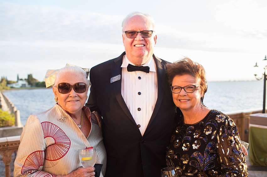 Sylvia Barber with Mike and Marie Pender