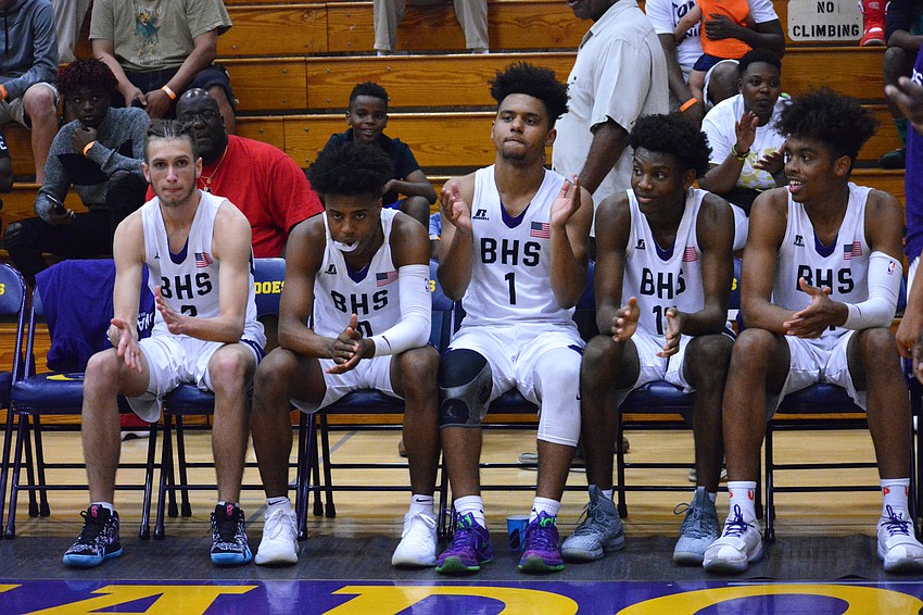 Booker starters Hudson Gough, Jaylen Jones, Jordan Curtis, Jordan Clark and Johnnie Williams IV.