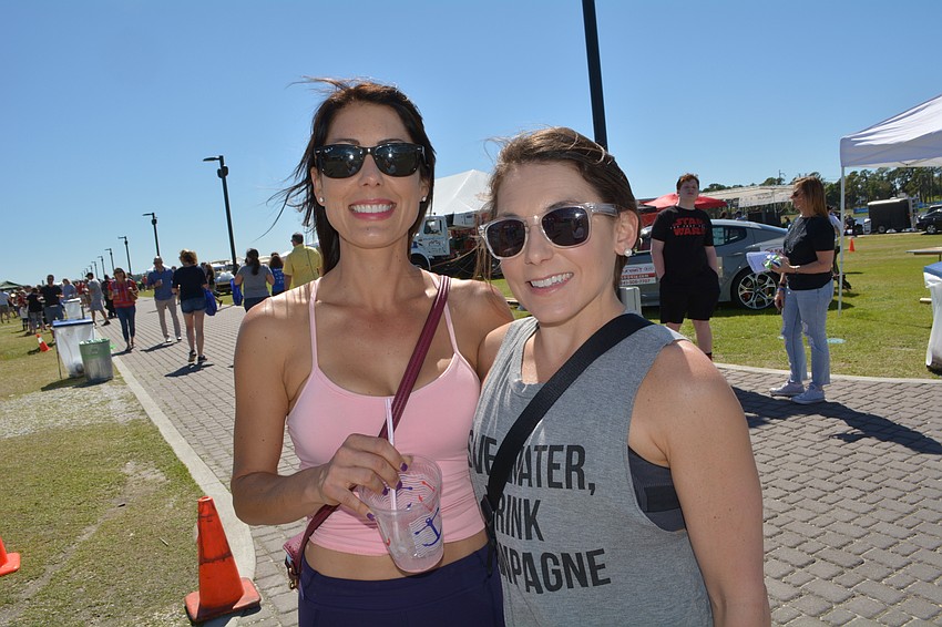 Melissa  Albercht and Leigh Nordman, of Sarasota, came out for the beautiful weather and to support a good cause.
