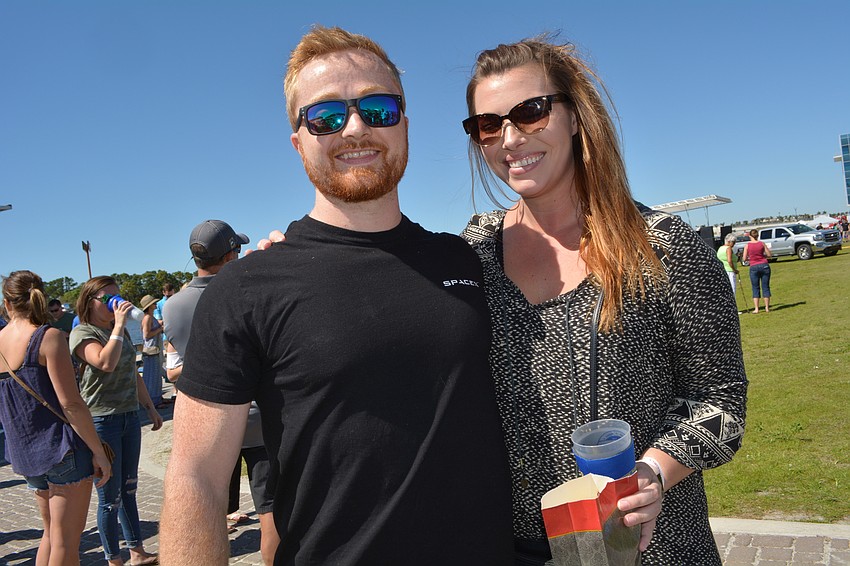 Bryan Couture and Sarah Gaboury, of Sarasota, are fans of all the craft beer available, but had not yet decided on a favorite.