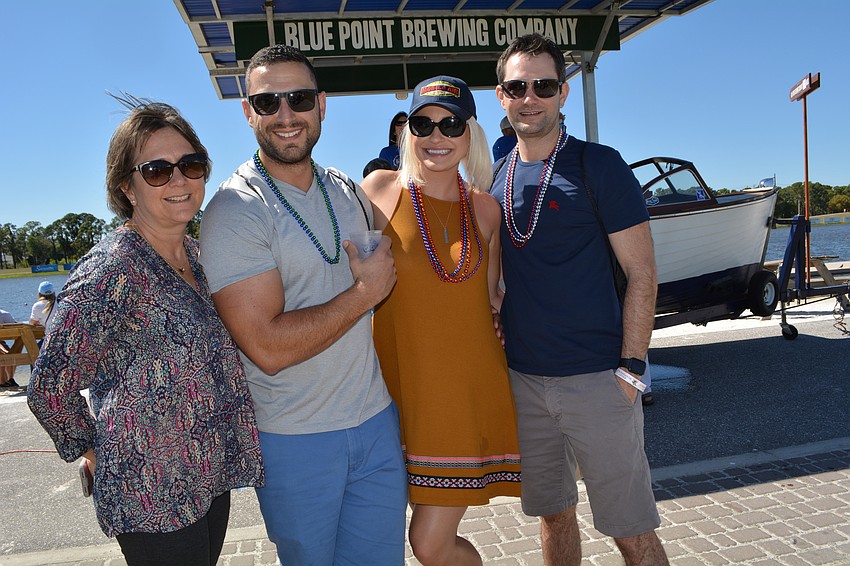 Tara residents Carol Ann Kolody, Chris Harris and Steph Harris enjoy the day with Mote Ranch's Jeff Kolody. 