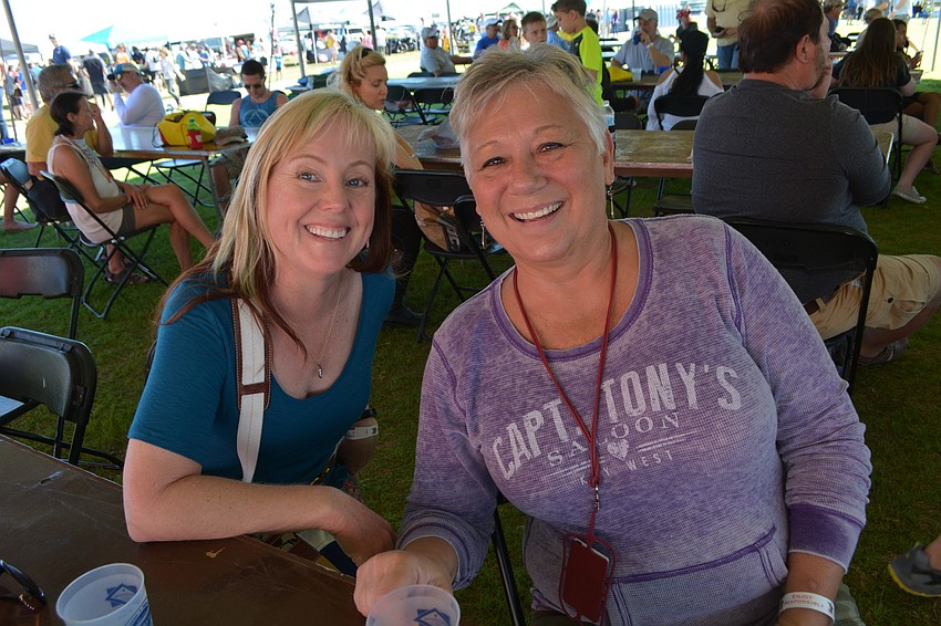 Lakewood Ranch's Jeannine Walter brought her friend Tina Christensen from St. Petersburg. 