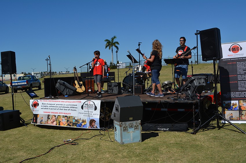 Nine-year-old Music Compound student Dexter Day, of Sarasota, performs 