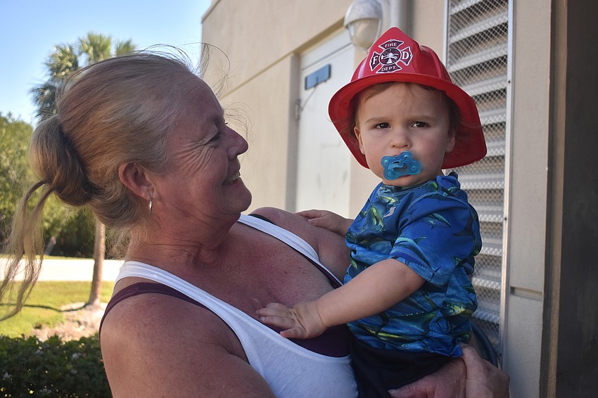Paula Rigali with her grandson Colton Curasz