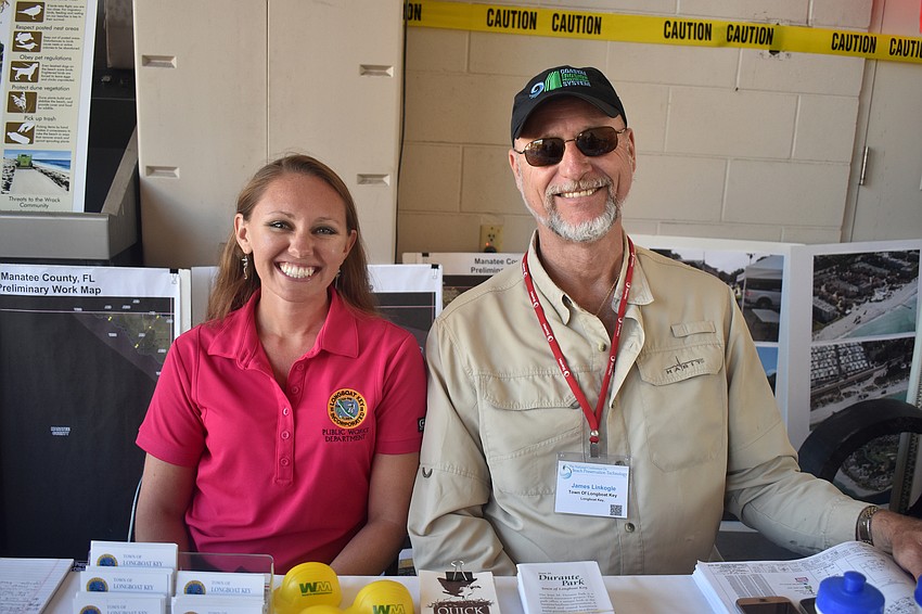 Alex Lowe-Mains, Public Works office manager, and James Linkogle, project manager