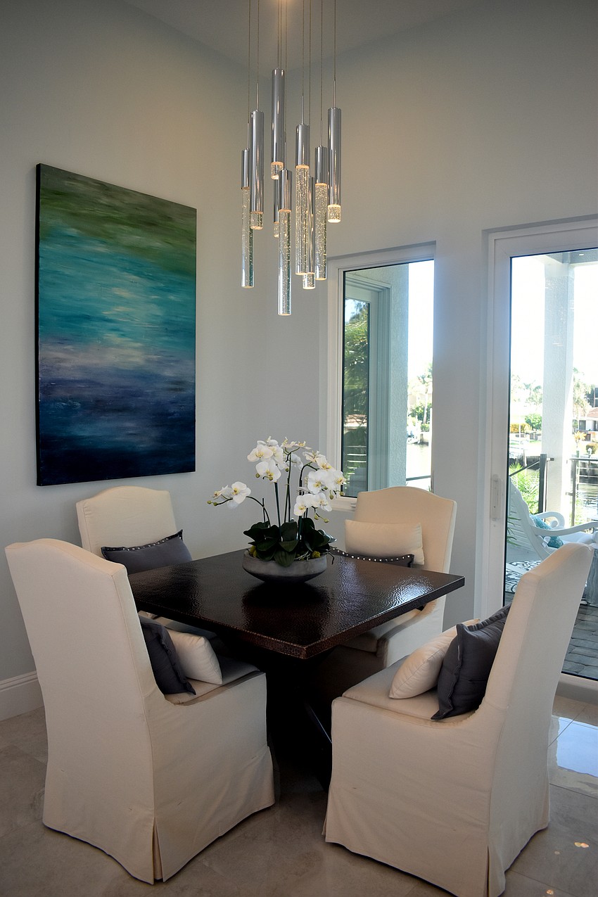 This home in Country Club shores boasts a contemporary style with coastal colors.