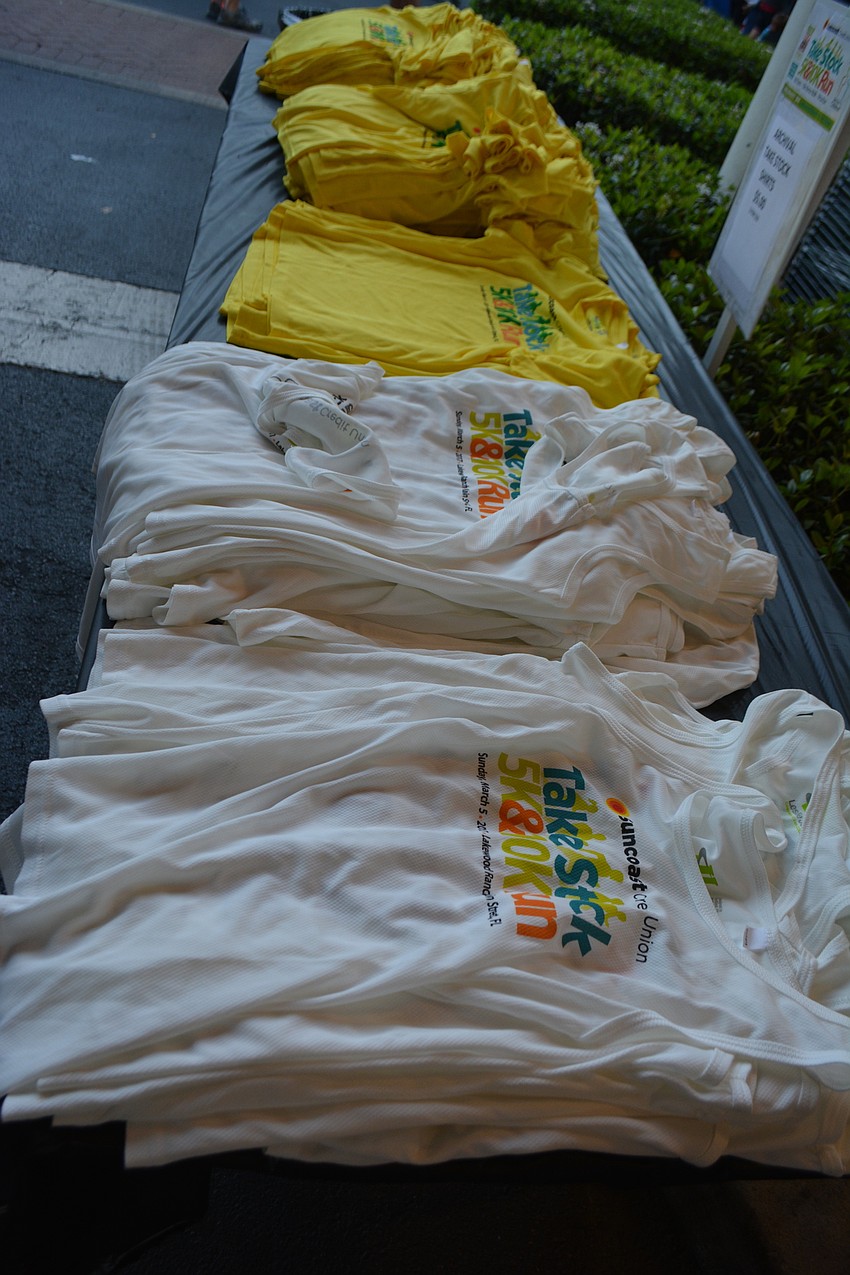 Almost 2,000 t-shirts were distributed.