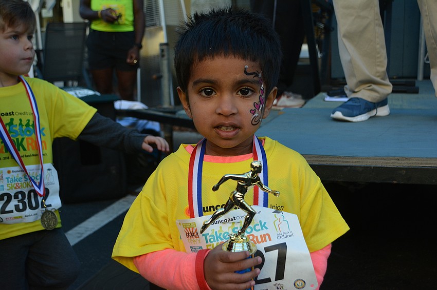 Bradenton's Erin Lijoy triumphed in the 3-4 age group girls category.