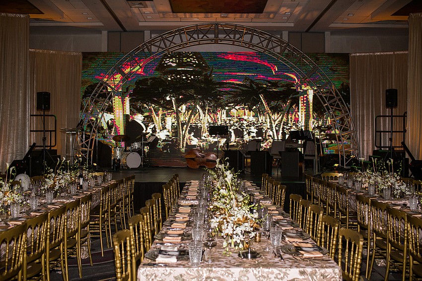 The evening's theme was just in time for the Oscars the following day.