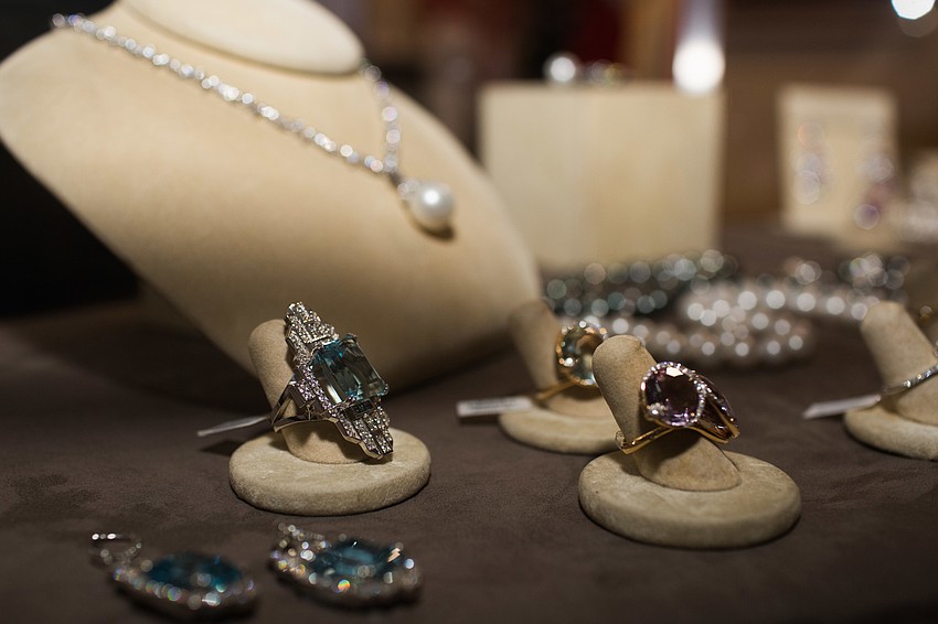 503 Burns Gallery brought old Hollywood styled jewelry for guests to view and purchase.