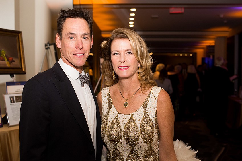 Chris Gelvin and Chairwoman Elizabeth Moore