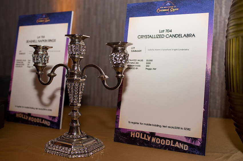 During cocktail hour, guests were able to bid on multiple silent auction items.