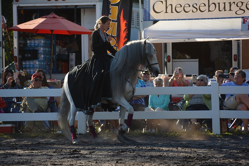 The stallions' footwork kept the crowd mystified.