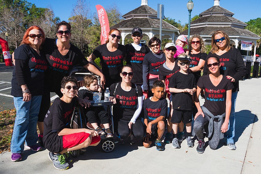 Marlene Brown, Shanna Kirby, Cole Nieves, Dane Kirby, Hayley Juddah, Ethan Mallory, Ashley Hanson, Rylan Schrock, Raegan Schrock and Courtney Walters came together to walk for their loved one Tracey Brown Vestal.