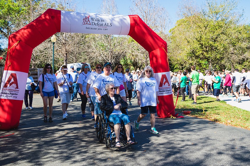 More than 300 walkers begin the walk around Philippi Estate Park.