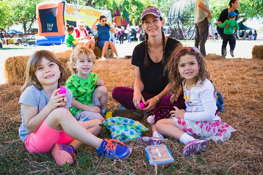 Isla, Daschal and Jenna Outerbridge with Kaia Anderson