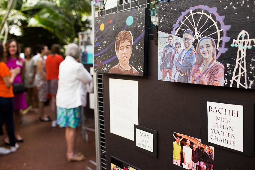 Artwork made by the Easterseals students was on display for guests to view.