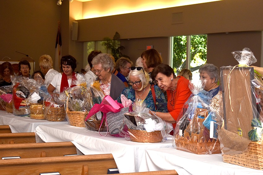 Prior to the fashion show, attendees got to bid on silent auction items and peruse raffle items.