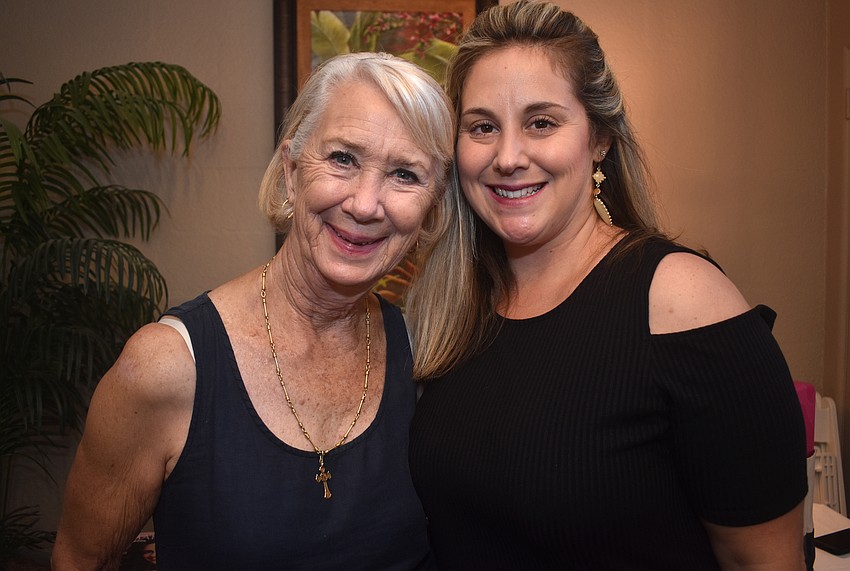 Willeen Buchholz and Danielle LeVasseur did the models’ makeup prior to the fashion show.