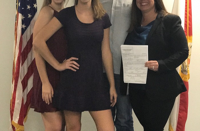 Pamela Gavette, right, with her family.