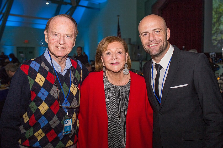 Helen and Len Glaser with Yariv Mozer