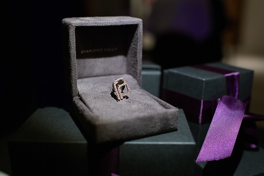 This pendant, created for Planned Parenthood by Michael Chokr of Diamond Vault, was the raffle item for the night.