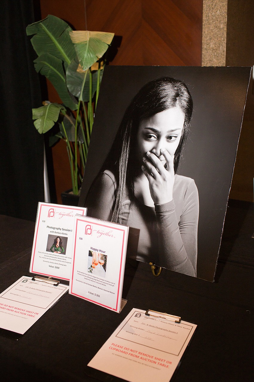 Barbara Banks Photography donated two 45-minute sessions.