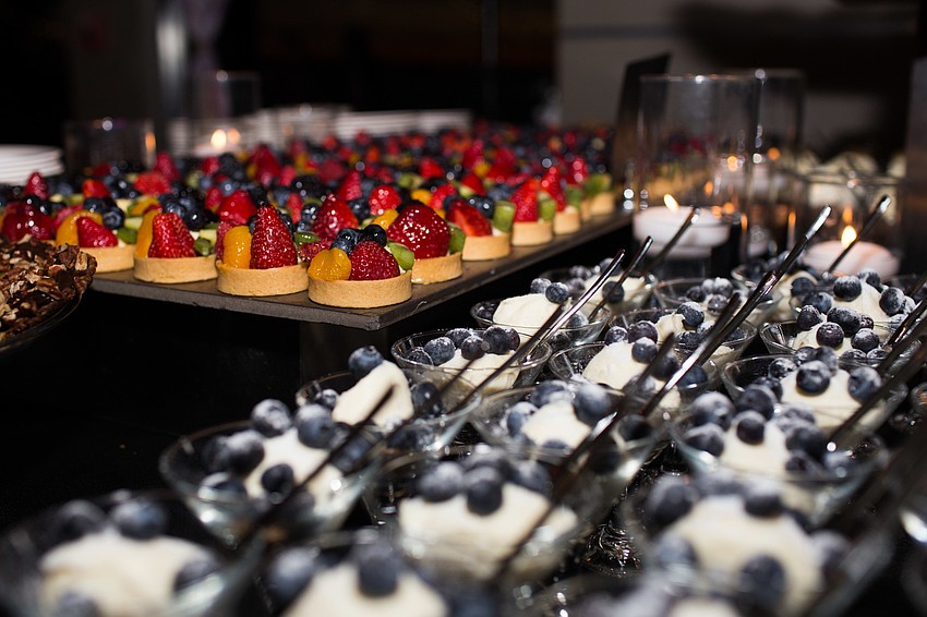 Dinner was a buffet, complete with a dessert table.