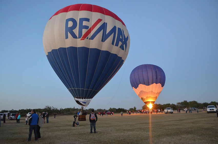 Balloons take off as the sun sets over the Premier Sports Campus at Lakewood Ranch.