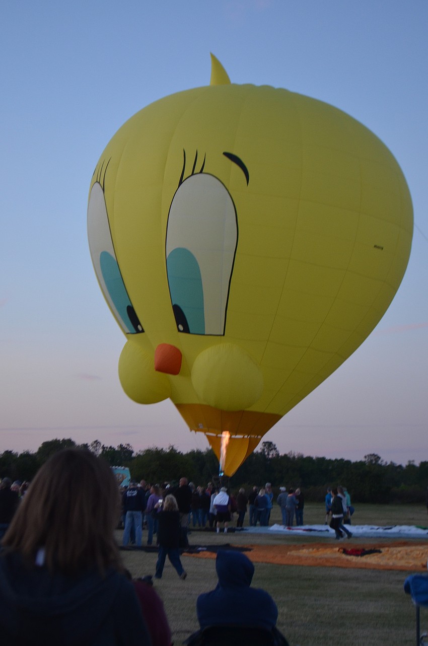 Tweetie gets ready to soar above the Premier Sports Campus.