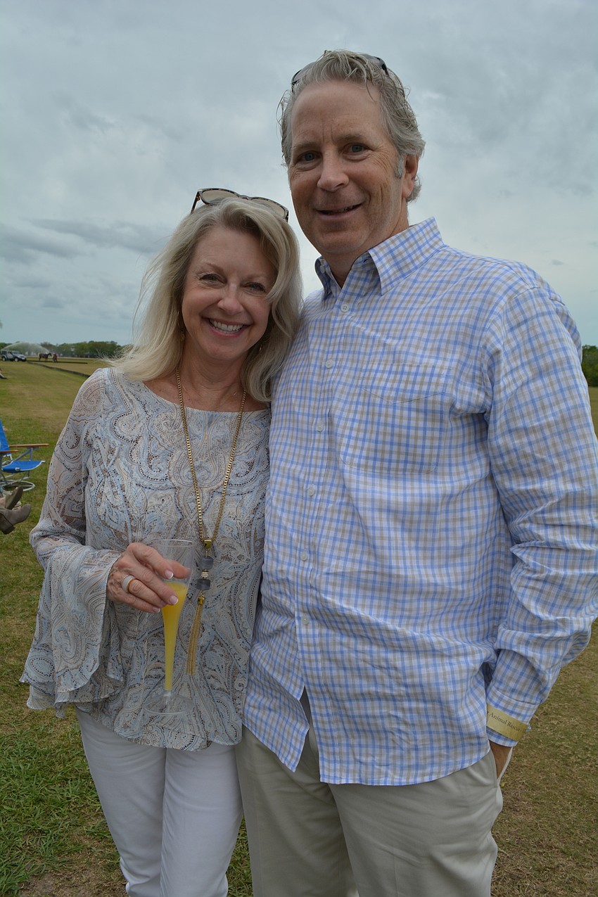 Karen and Jon Albert, of Siesta Key, came out with friends.