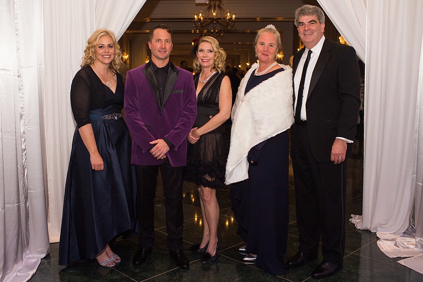 Co-Chairs Stacy White with Tony and Courtney Bonacuse and Head of School David and Elizabeth Mahler